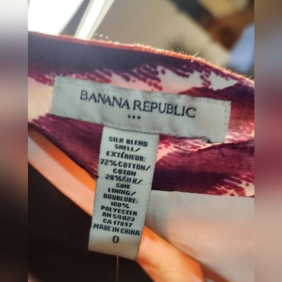 Banana Republic Silk bnwt dress multi color size 0 - Picture 3 of 5